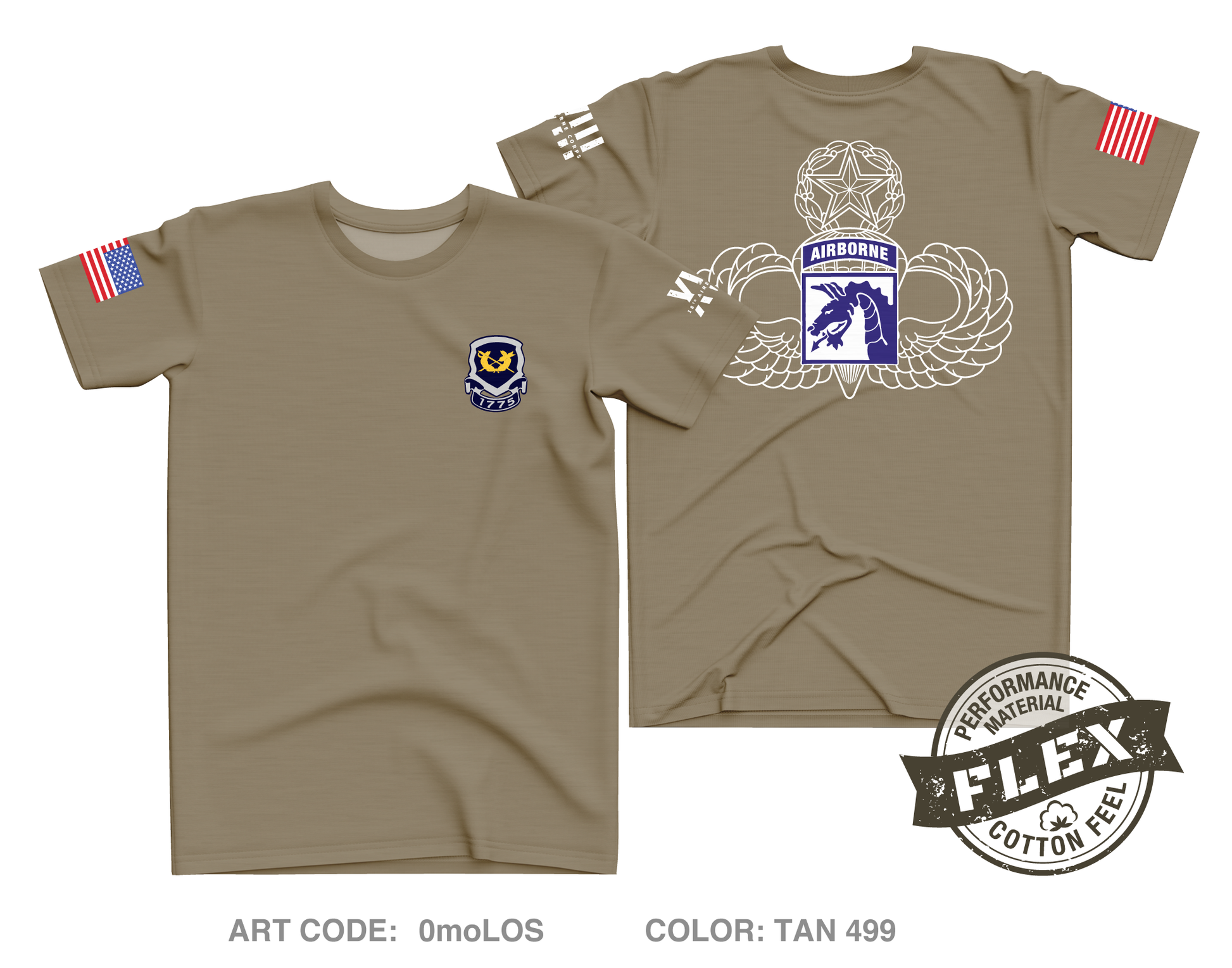 XVIII Airborne Corps OSJA Core Men's SS Flex Performance Tee - 0moLOS