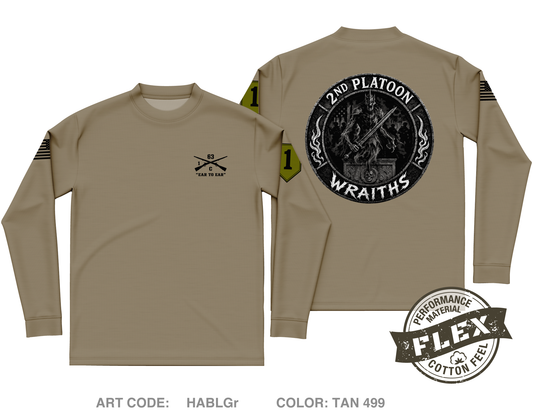 2nd PLT, C co, 1-63 AR BN Core Men's LS Flex Performance Tee - HABLGr
