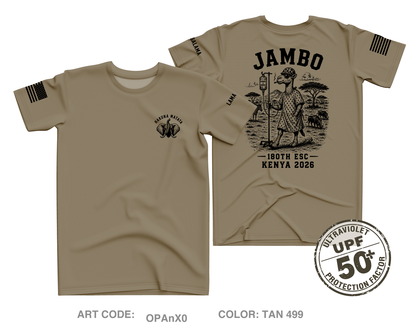 180th ESC Store 2 Core Men's UPF 50+ Performance SS Tee - OPAnX0