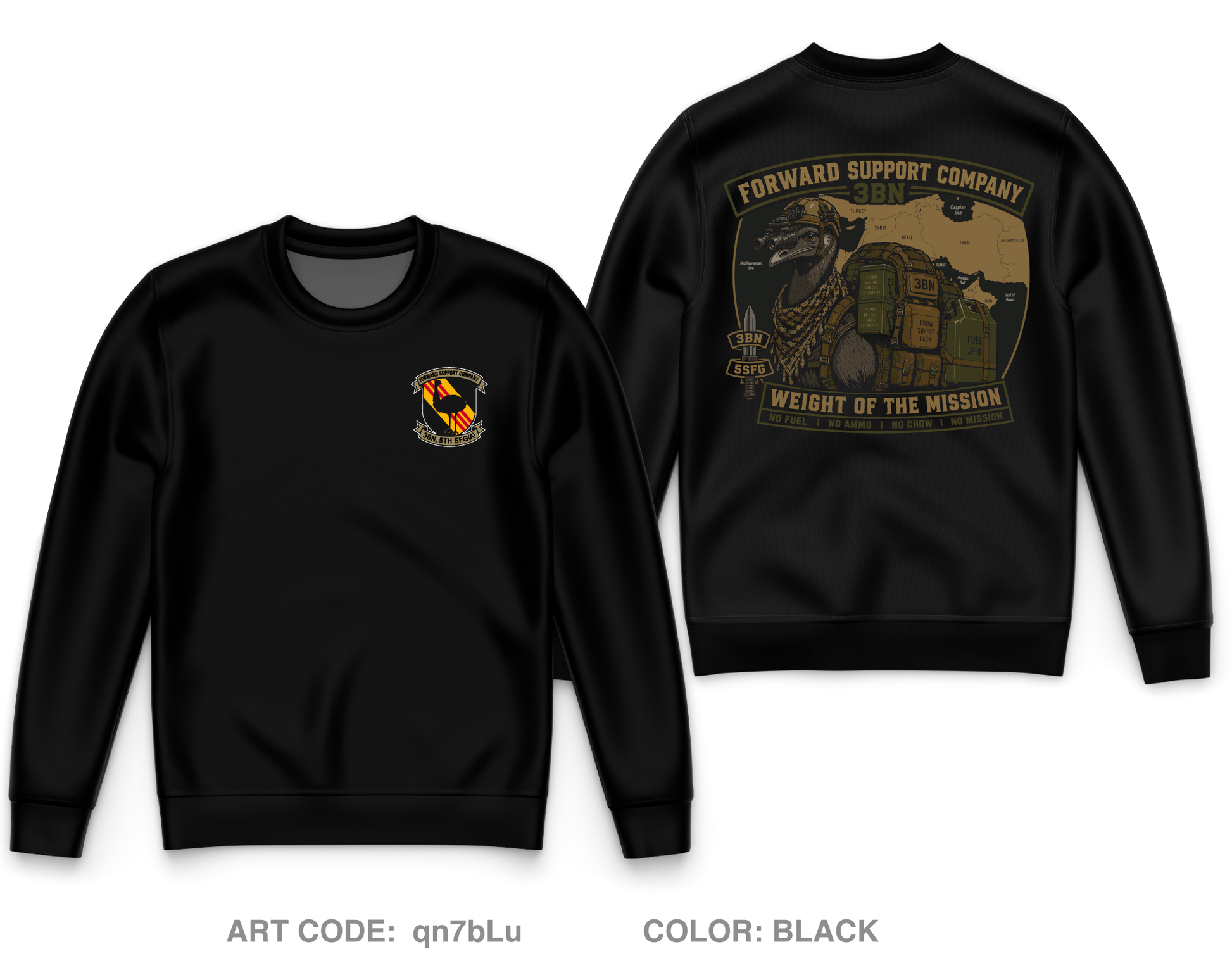 3BN, 5 SFG Core Men's Crewneck Performance Sweatshirt - qn7bLu