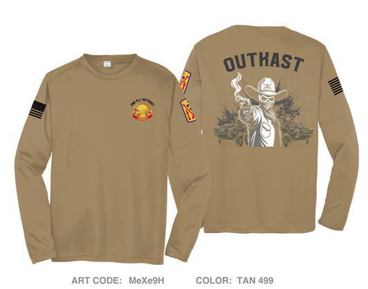 5-4 ADAR 2nd PLT ALPHA BTTRY Fundraising Collection Hi-Tech Performance Unisex LS Tee - MeXe9H