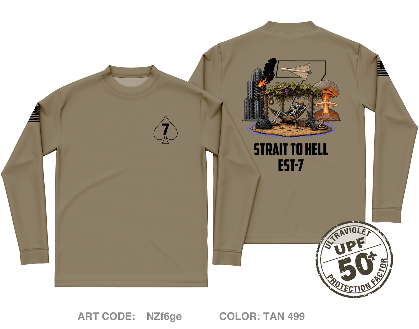 MESG-2 DET BAH ESIT7 Core Men's UPF 50+ Performance LS Tee - NZf6ge