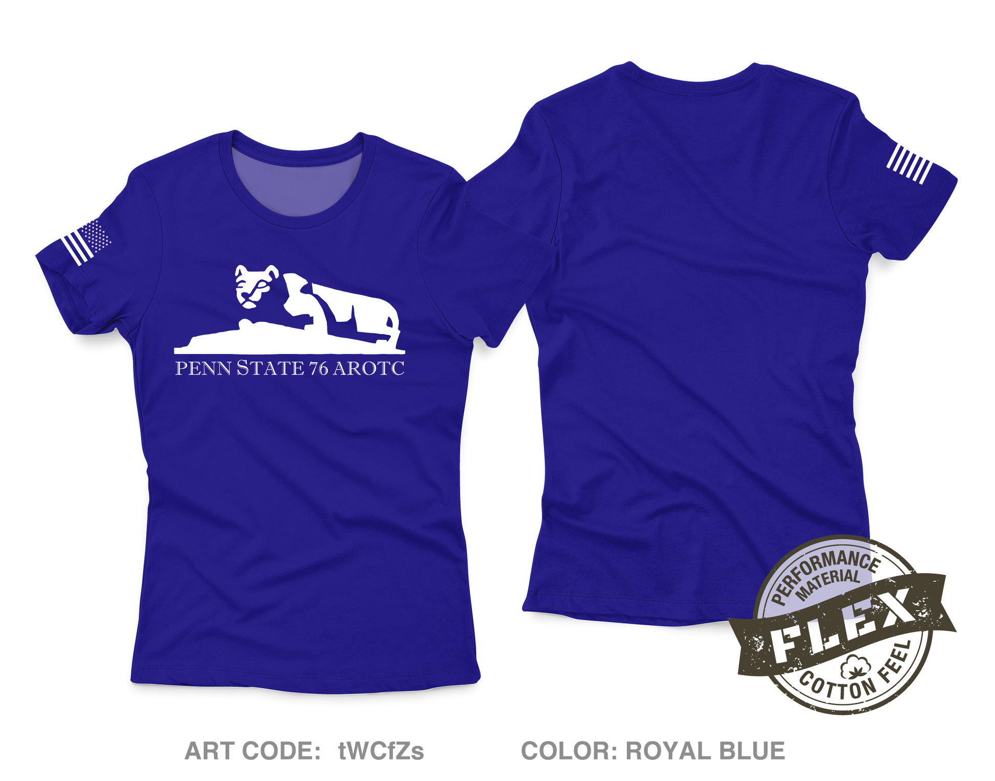 PSU76AROTC Core Women's SS Flex Performance Tee - tWCfZs