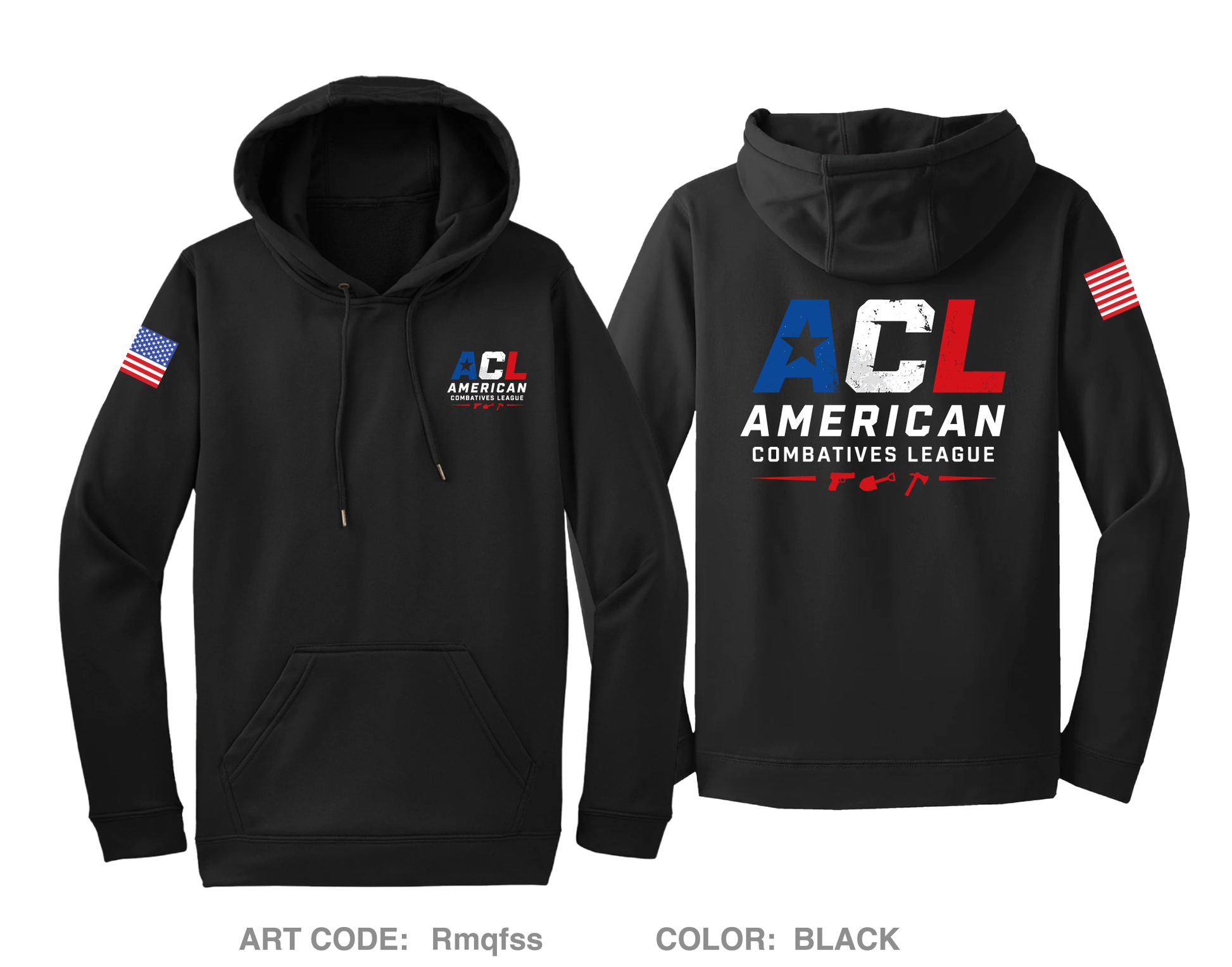 American Combatives League Hi-Tech Performance Hoodie - Rmqfss