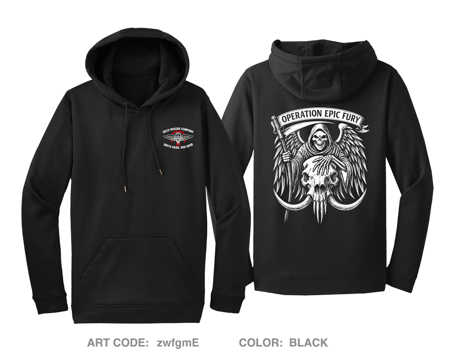 DECO Rigger Detachement Hi-Tech Performance Hoodie - zwfgmE