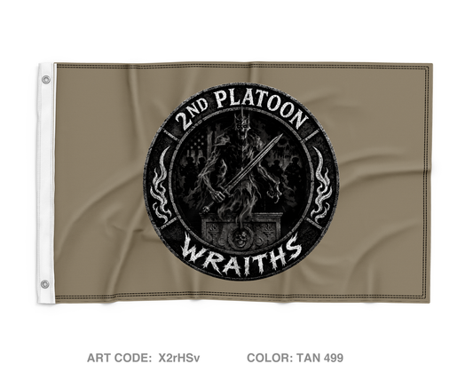 2nd PLT, C co, 1-63 AR BN Wall Flag - X2rHSv