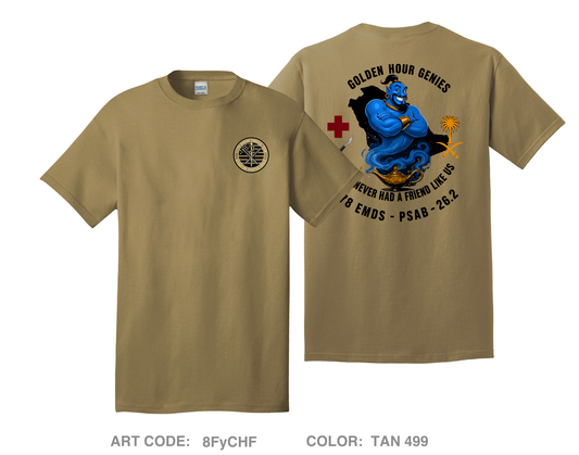 111th Ground Surgical Team Comfort Unisex Cotton SS Tee - 8FyCHF