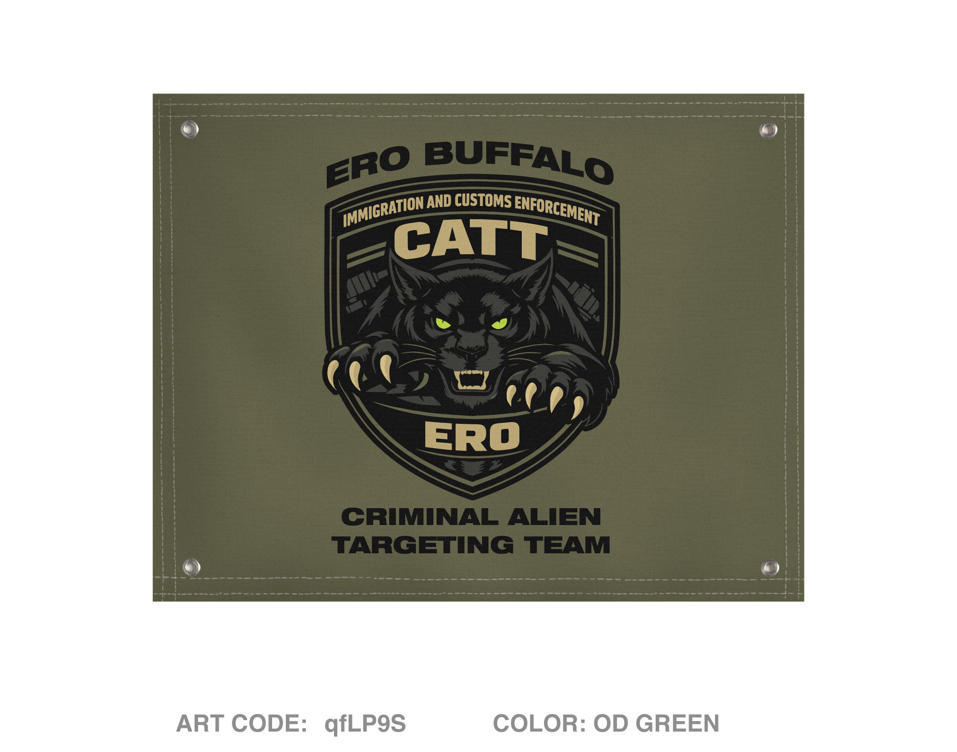 ICE ERO CMD Batavia Banner Flag - qfLP9S