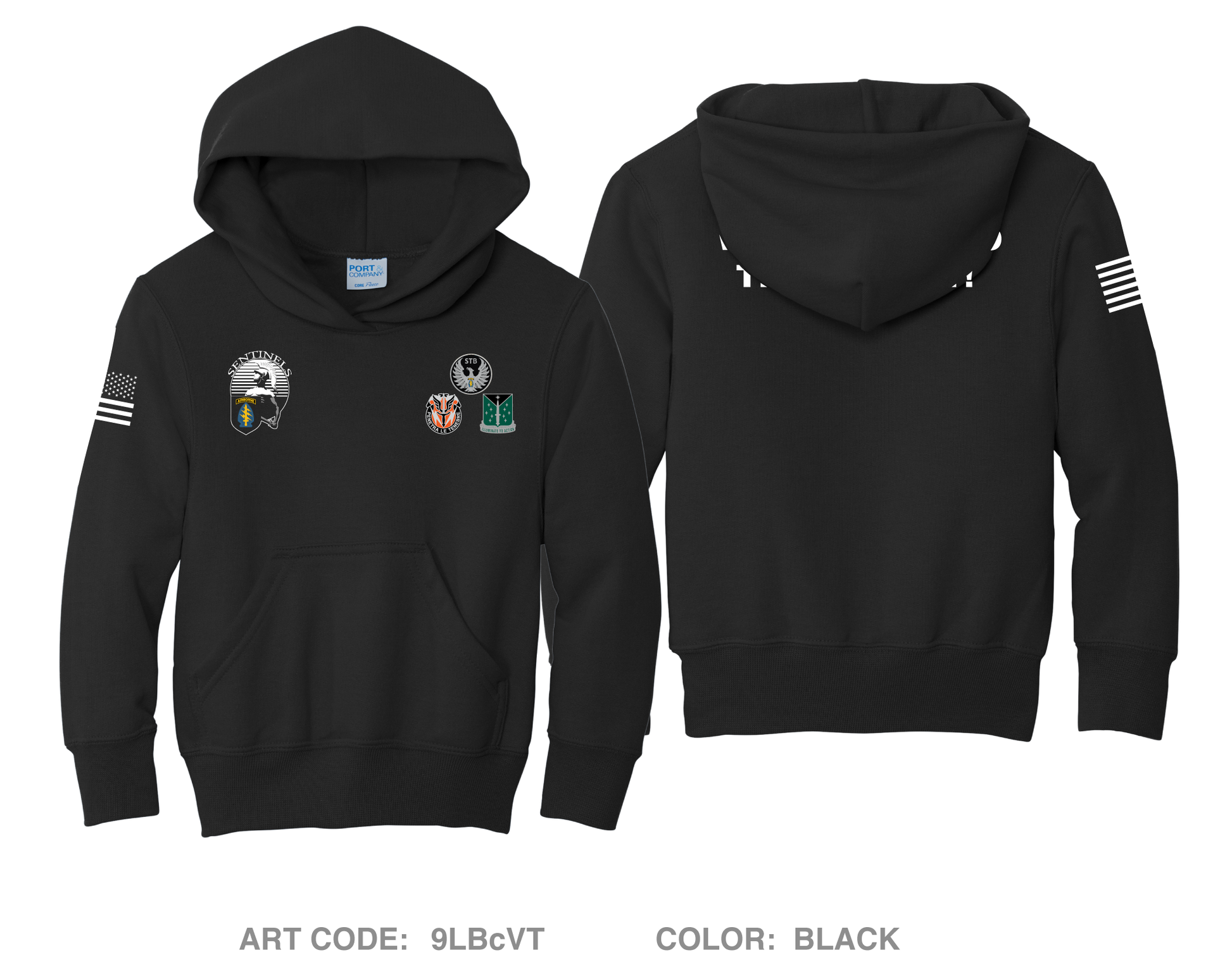 528th Sustainment Brigade (SO)(A) Comfort Youth Cotton Blend Hooded Sweatshirt - 9LBcVT_Y