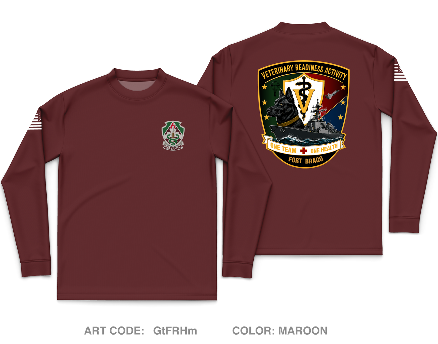 VRA Ft Bragg Core Men's LS Performance Tee - GtFRHm