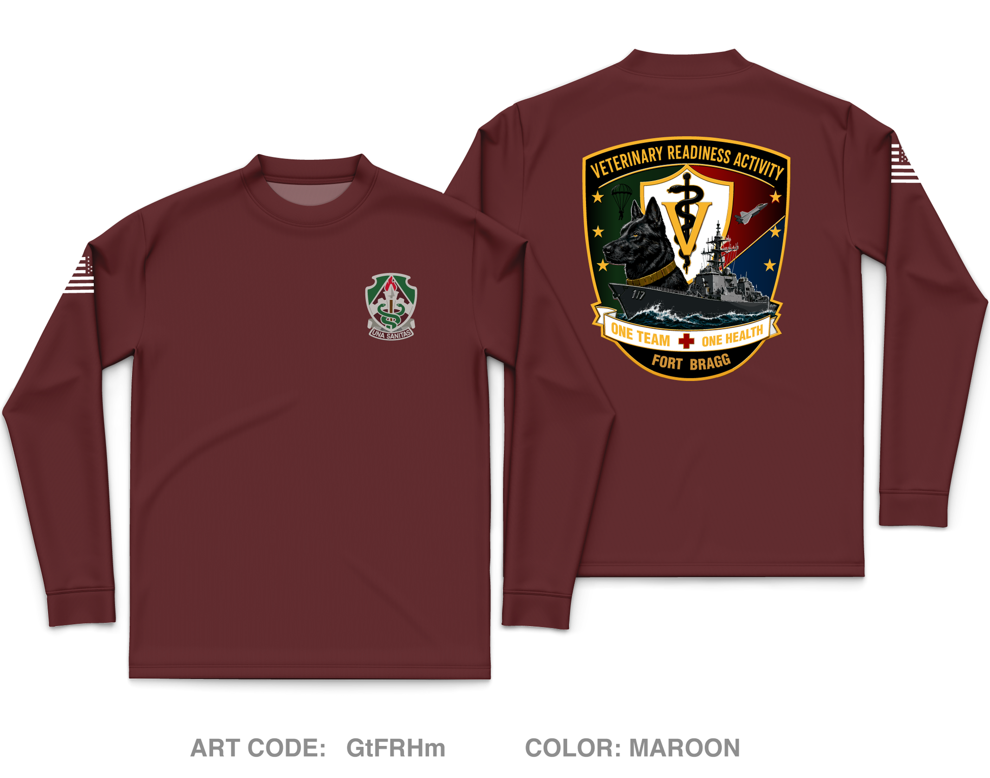 VRA Ft Bragg Core Men's LS Performance Tee - GtFRHm