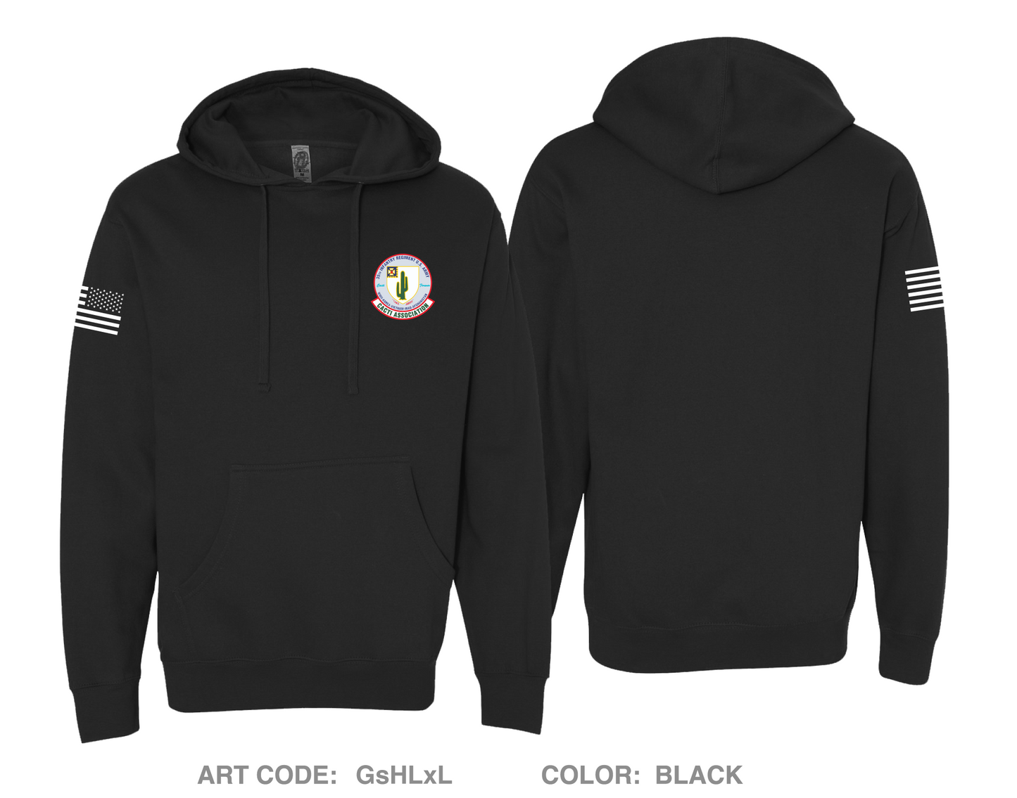 35th Infantry (Cacti) Regiment Association Fundraising collection Comfort Unisex Hooded Sweatshirt - GsHLxL