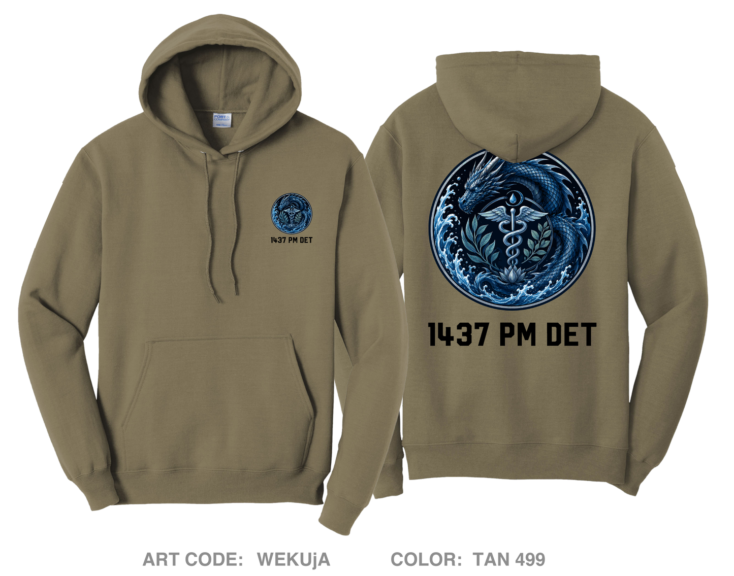 1437 PM DET Comfort Unisex Hooded Sweatshirt - WEKUjA
