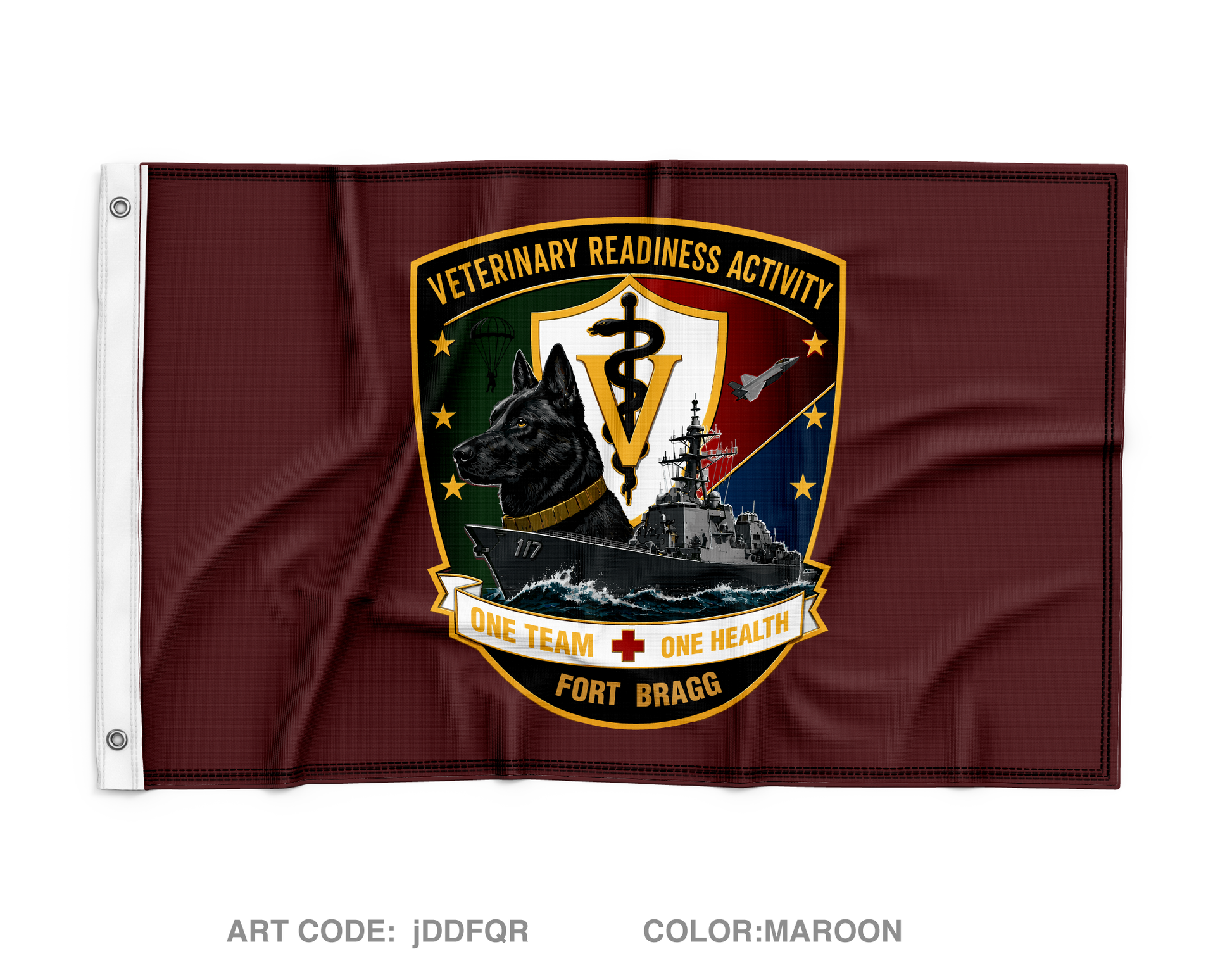 VRA Ft Bragg Wall Flag - jDDFQR