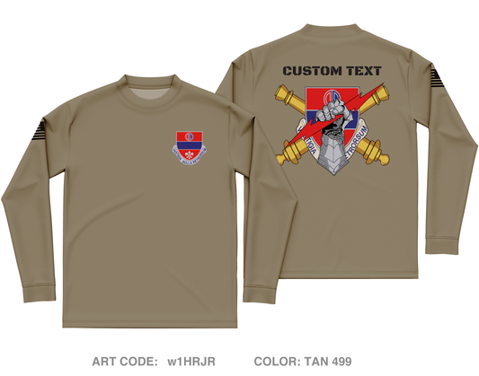 CUSTOM 2-116 Field Artillery Regiment Store 1 Core Men's LS Performance Tee - w1HRJR