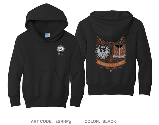 528th Sustainment Brigade (SO)(A) Comfort Youth Cotton Blend Hooded Sweatshirt - sSRHPg_Y