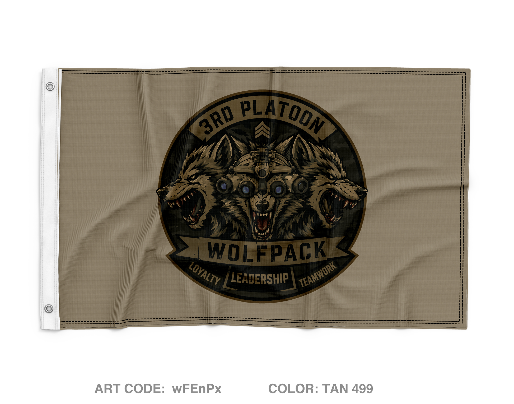 3rd Plt, 401st MP CO Wall Flag - wFEnPx