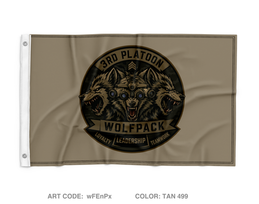 3rd Plt, 401st MP CO Wall Flag - wFEnPx