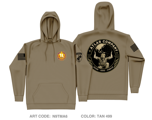 A Co 405th CA BN Core Men's Hooded Performance Sweatshirt - N9TMA6