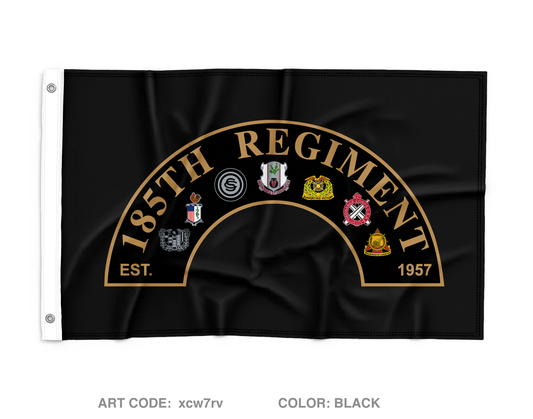 185th RTI (IOWA) Wall Flag - xcw7rv