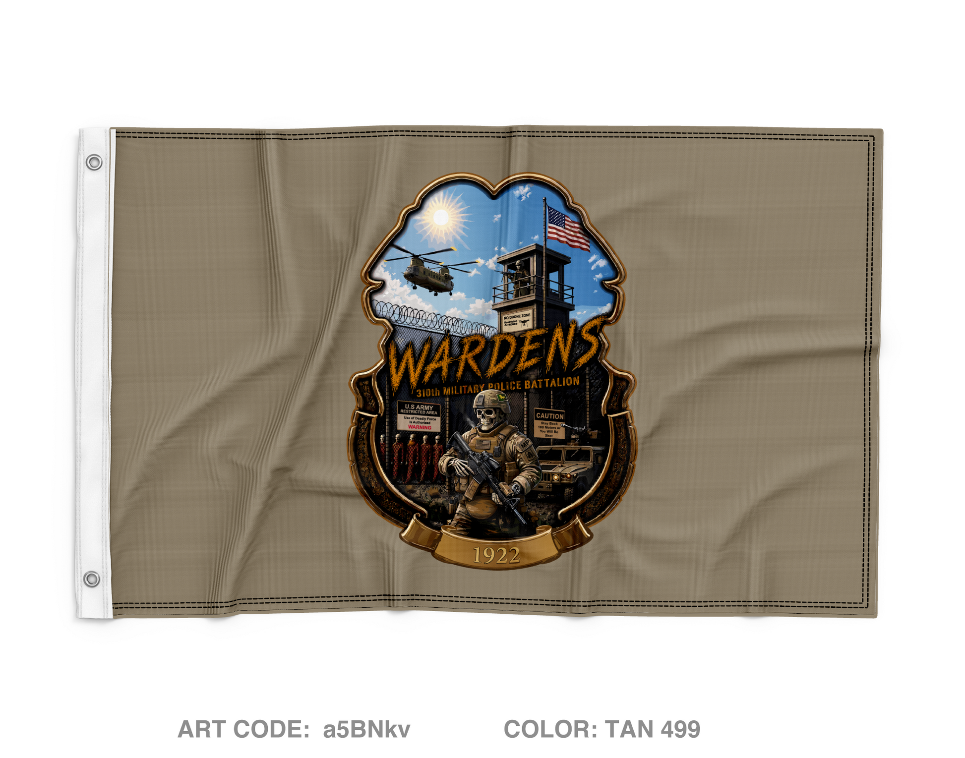 310th Military Police Battalion Wall Flag - a5BNkv