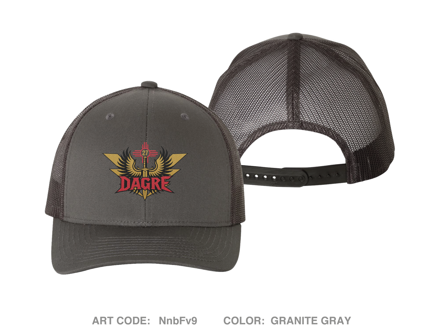 27 SOSS/DAGRE Embroidered Snapback Trucker Cap - NnbFv9