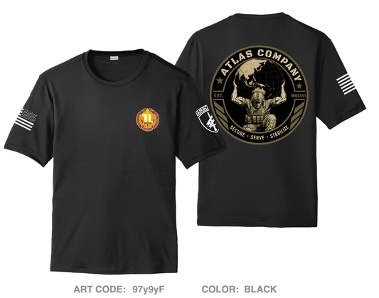 A Co 405th CA BN Hi-Tech Performance Unisex SS Tee - 97y9yF