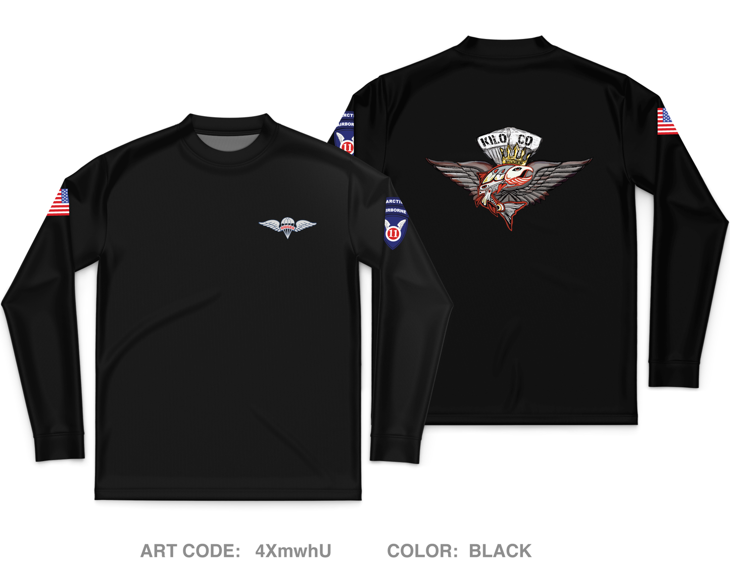 725BSB KILO COMPANY Core Men's LS Performance Tee - 4XmwhU