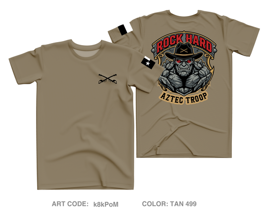 1st Platoon, Aztec Troop, 1-124 Core Men's SS Performance Tee - k8kPoM