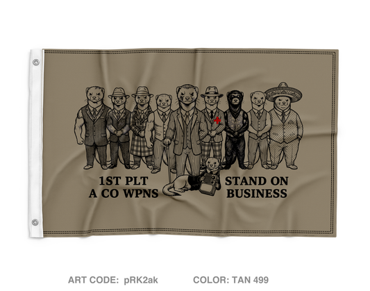 A Co 1st Plt Wpns Wall Flag - pRK2ak