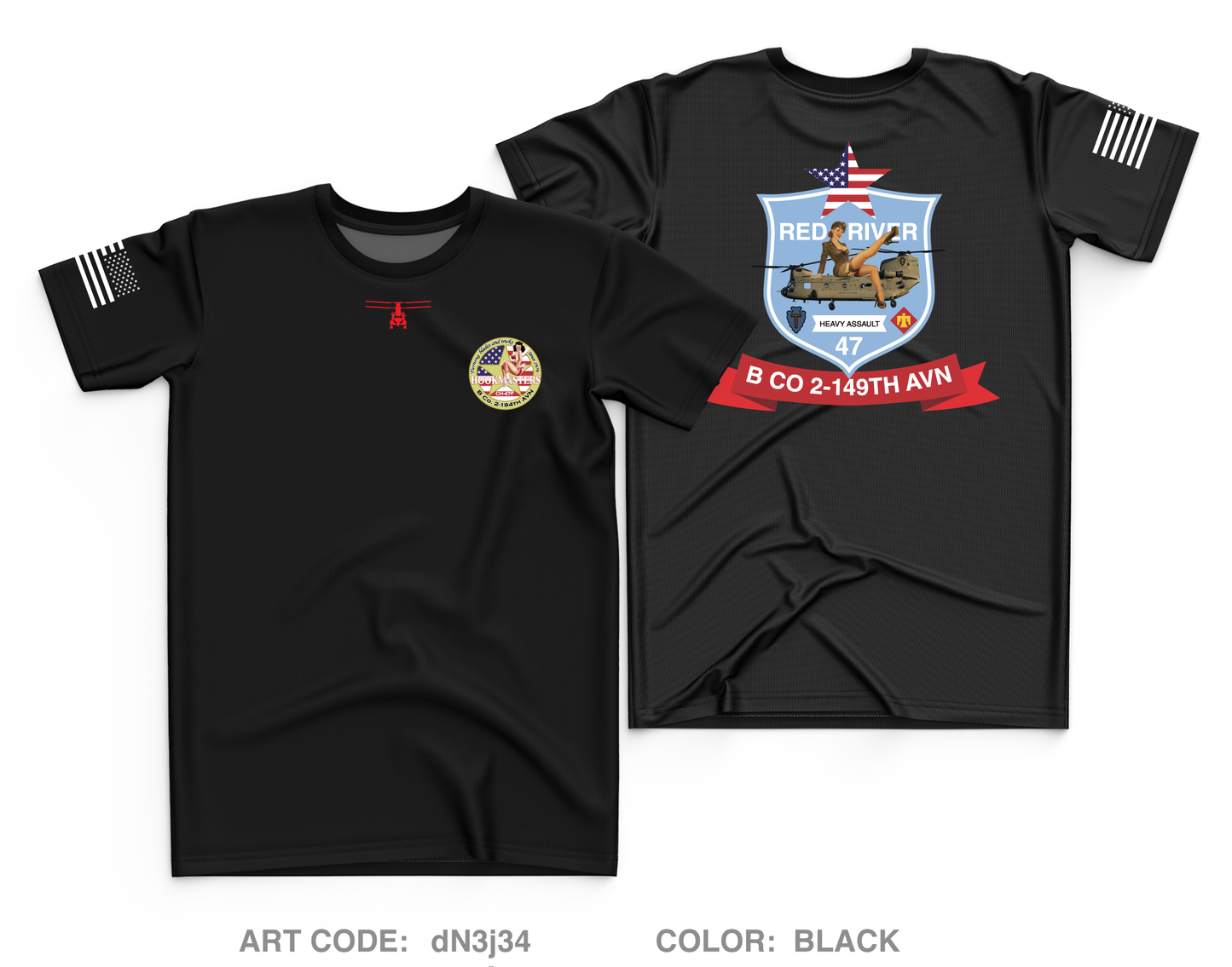 Bravo Company 2-149th Aviation Core Men's SS Performance Tee - dN3j34
