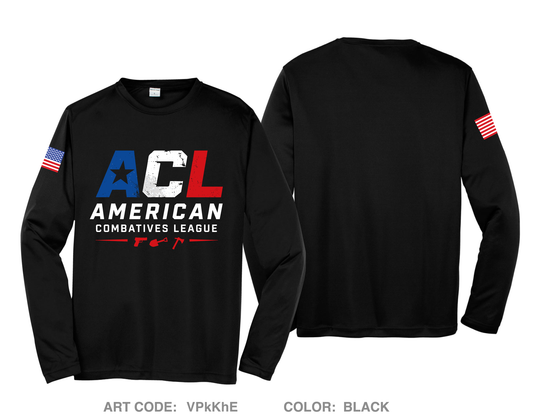 American Combatives League Hi-Tech Performance Unisex LS Tee - VPkKhE