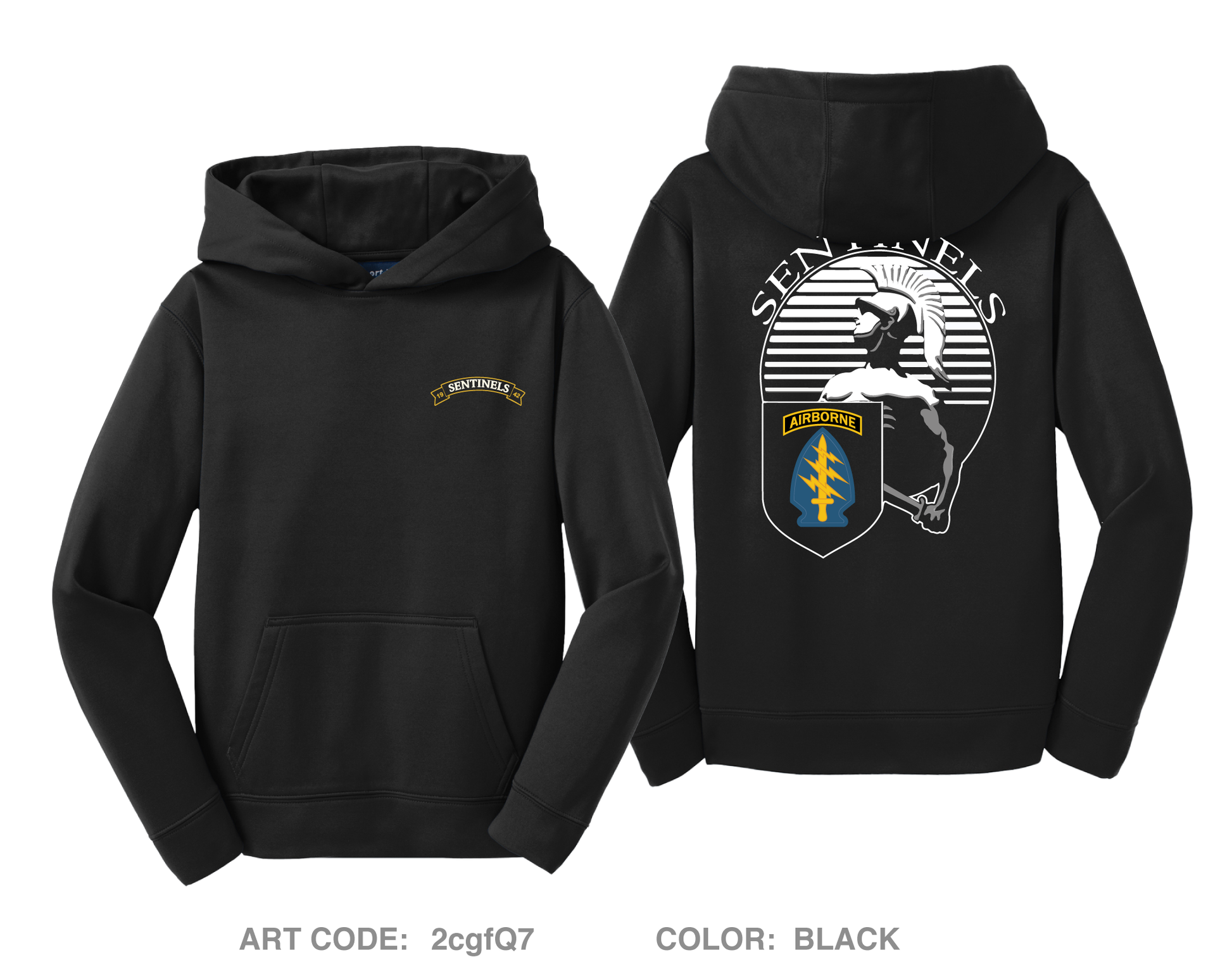 528th Sustainment Brigade (SO)(A) Hi-Tech Performance Unisex Youth Hoodie - 2cgfQ7_Y