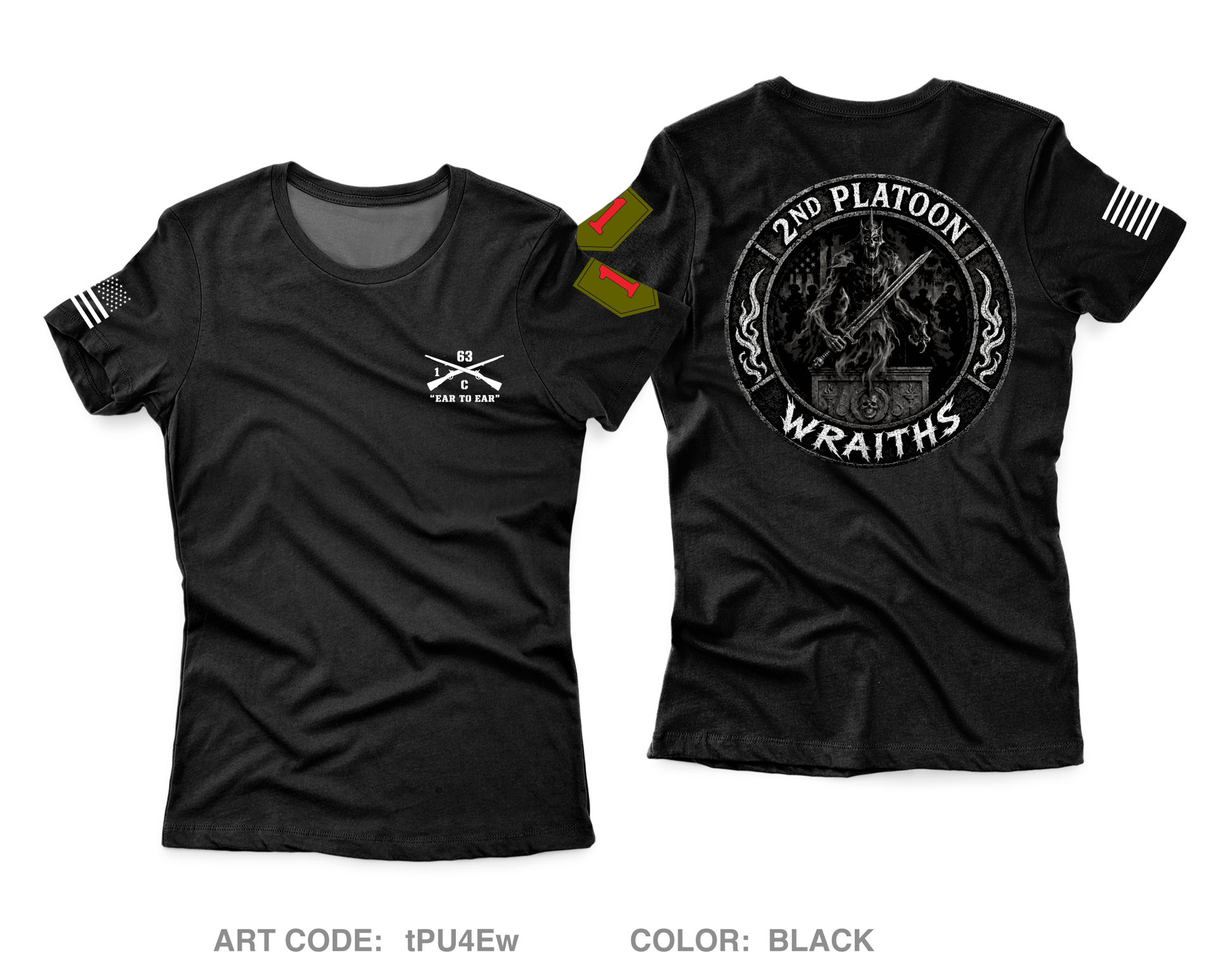 2nd PLT, C co, 1-63 AR BN Core Women's SS Performance Tee - tPU4Ew