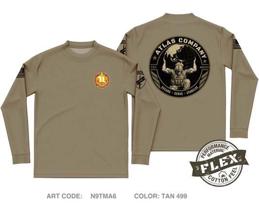A Co 405th CA BN Core Men's LS Flex Performance Tee - N9TMA6