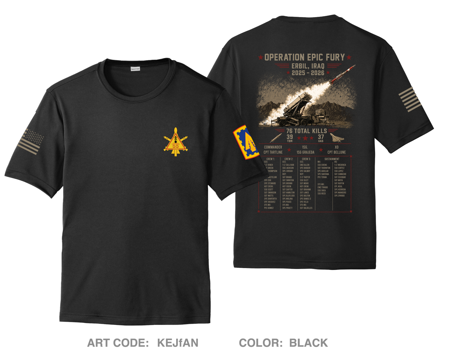 2-55 D-BTRY Hi-Tech Performance Unisex SS Tee - KEJfAN