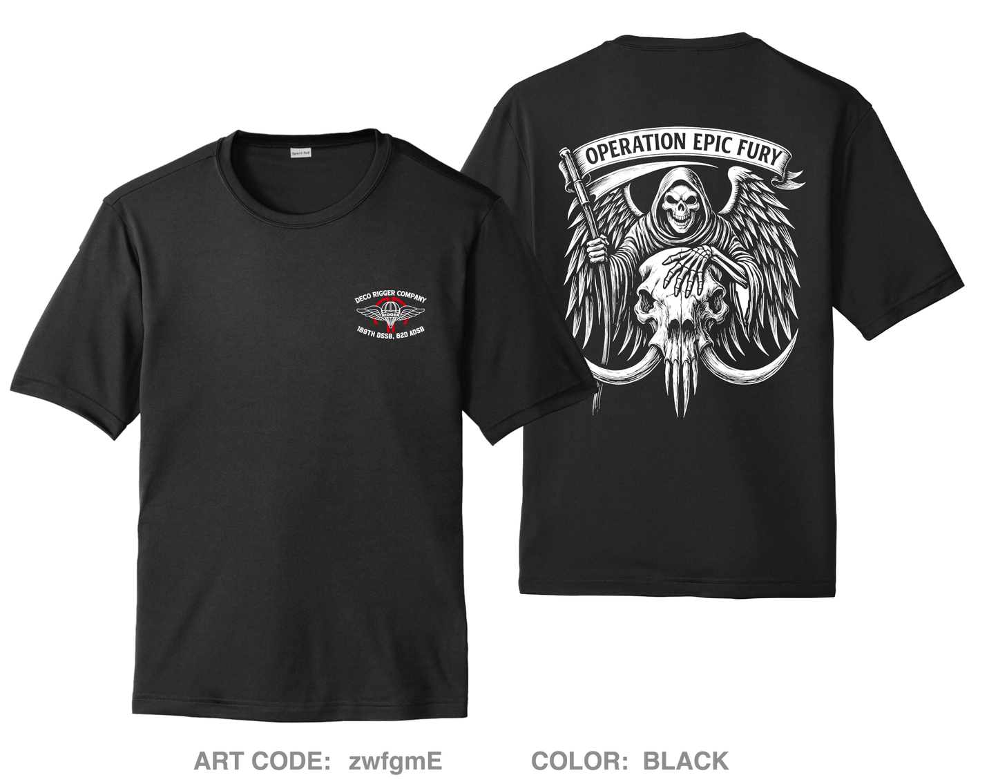 DECO Rigger Detachement Hi-Tech Performance Unisex SS Tee - zwfgmE