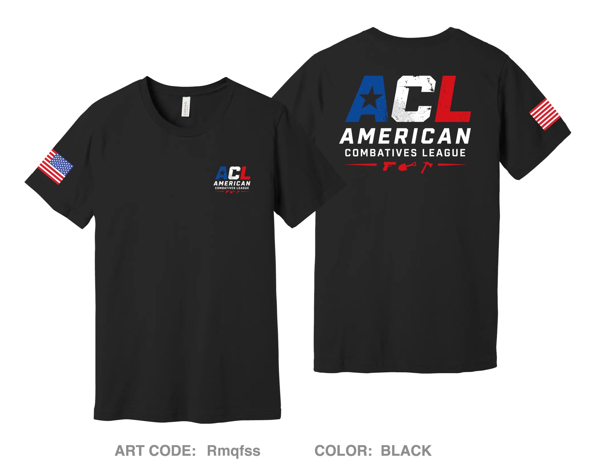American Combatives League Comfort Unisex Cotton SS Tee - Rmqfss