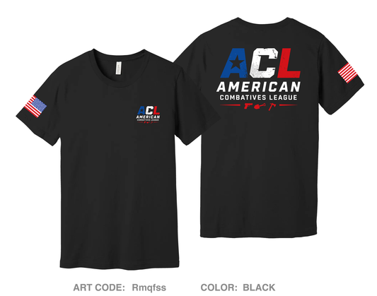 American Combatives League Comfort Unisex Cotton SS Tee - Rmqfss