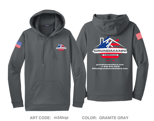 Grundmann Builders Hi-Tech Performance Hoodie - m3Akqz