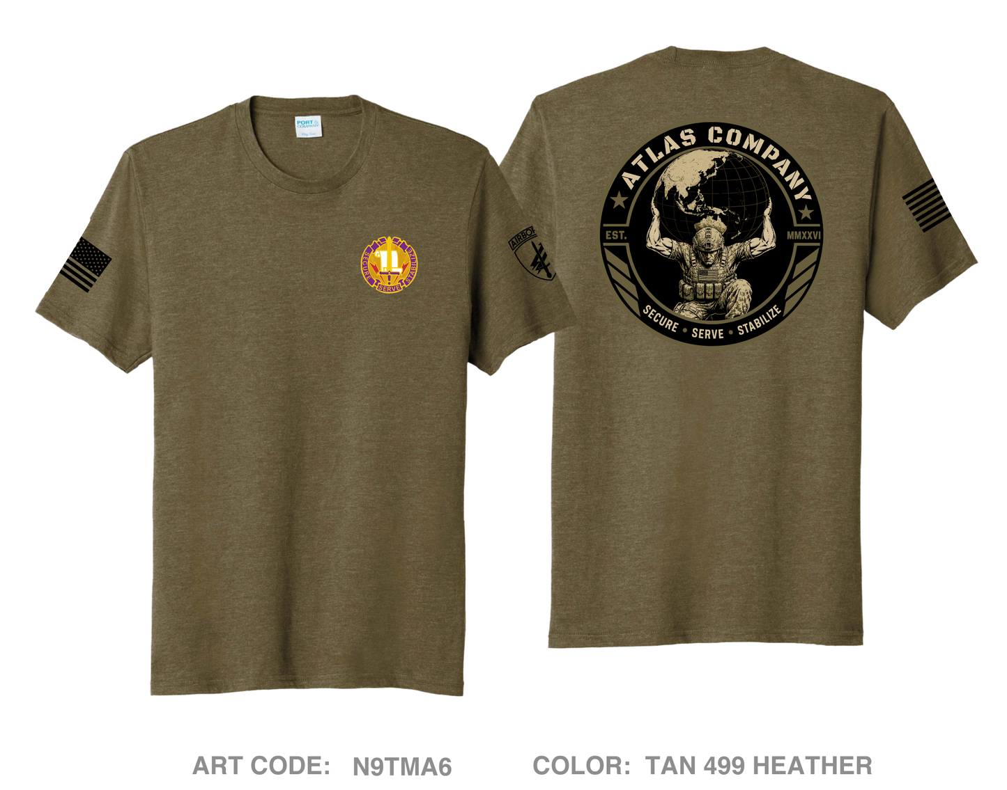 A Co 405th CA BN Comfort Unisex Triblend SS Tee - N9TMA6