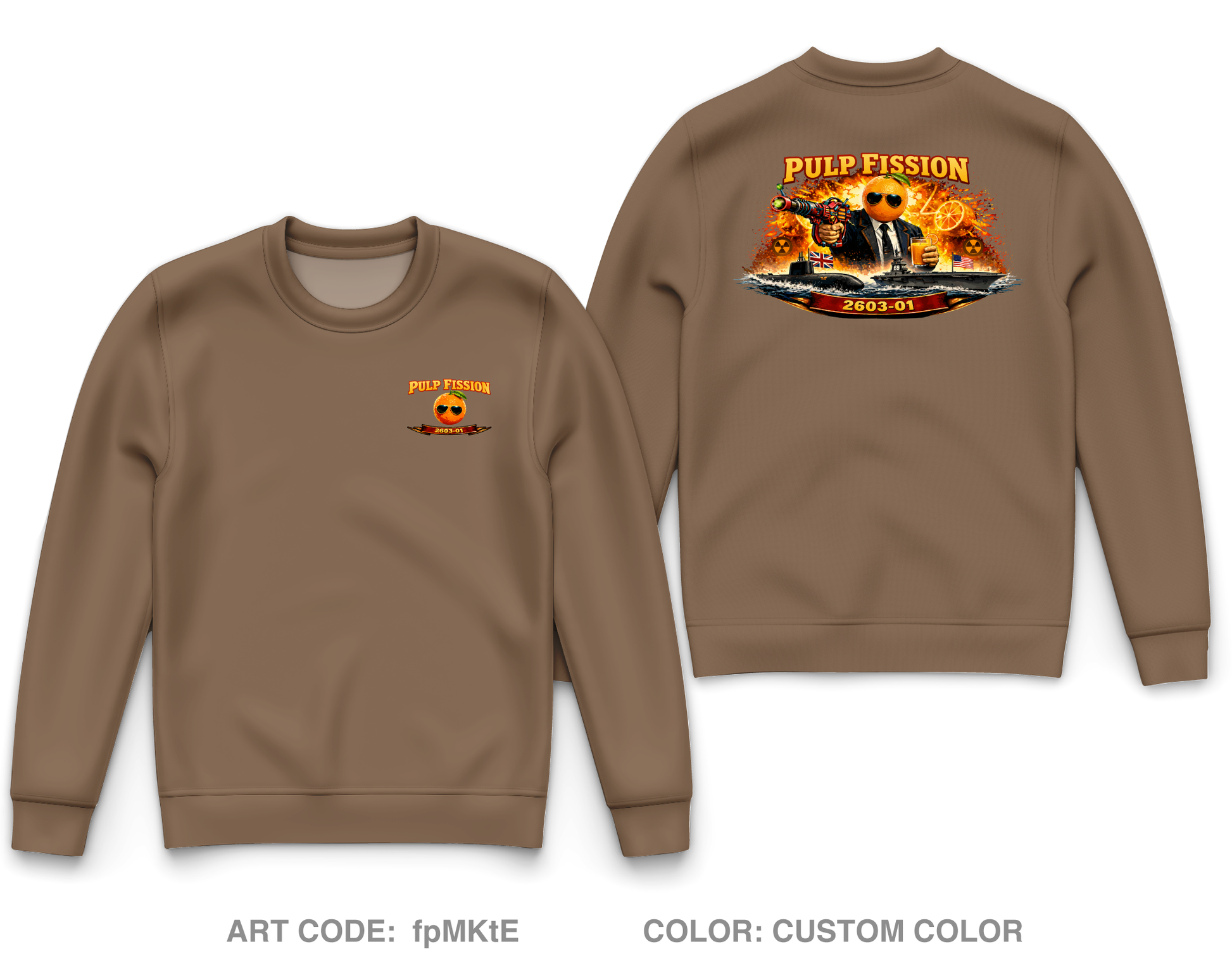 NNPTC 2603-1 Core Men's Crewneck Performance Sweatshirt - fpMKtE