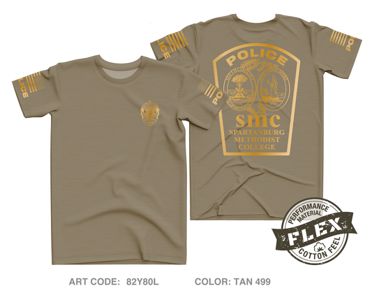 Spartanburg Methodist College Police Core Men's SS Flex Performance Tee - 82Y80L