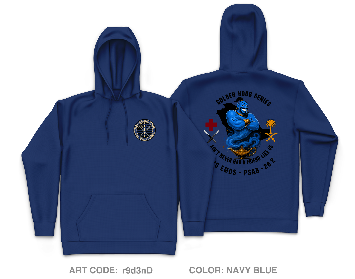111th Ground Surgical Team Core Men's Hooded Performance Sweatshirt - r9d3nD
