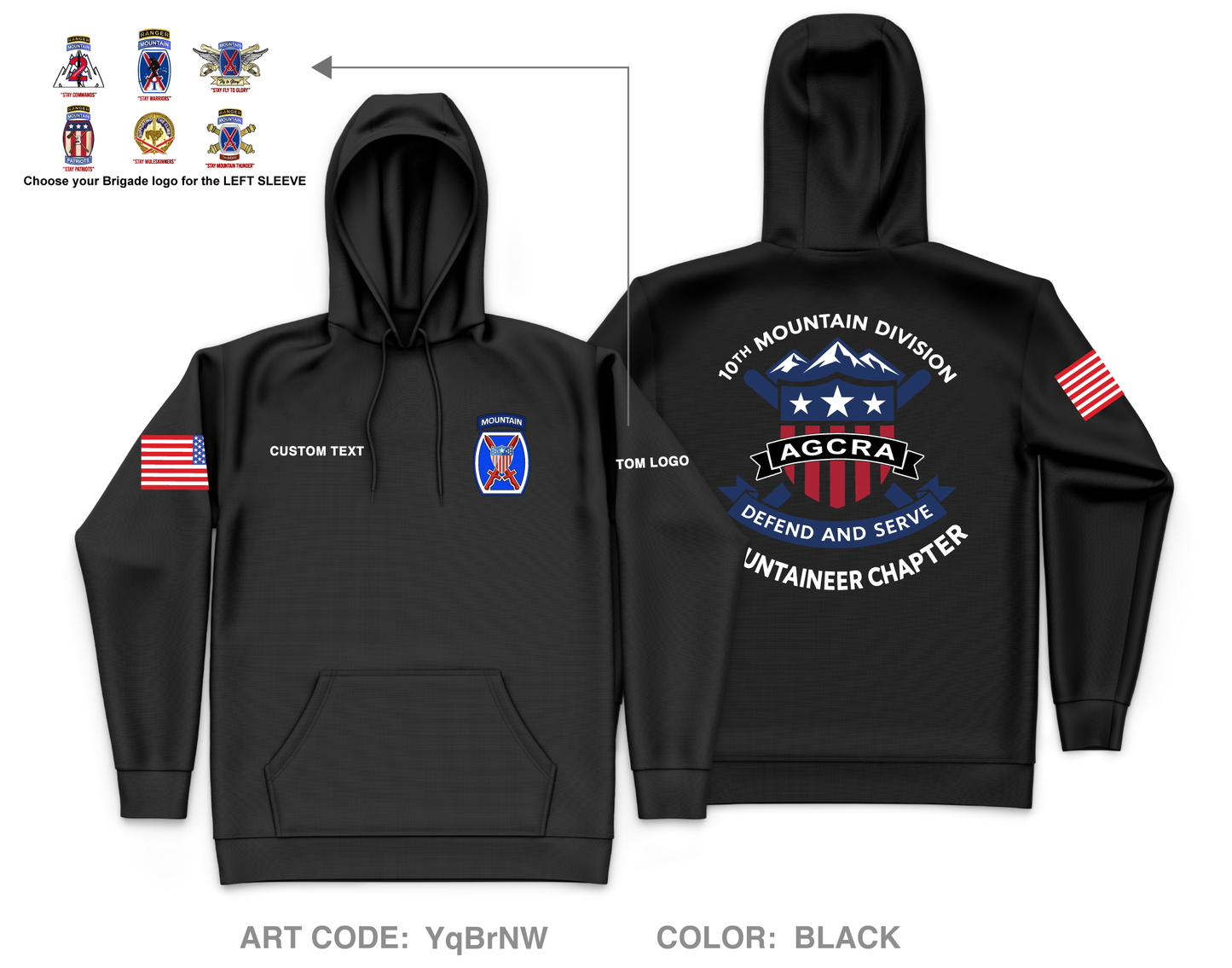 CUSTOM Mountaineer Agcra Core Men's Hooded Performance Sweatshirt - YqBrNW