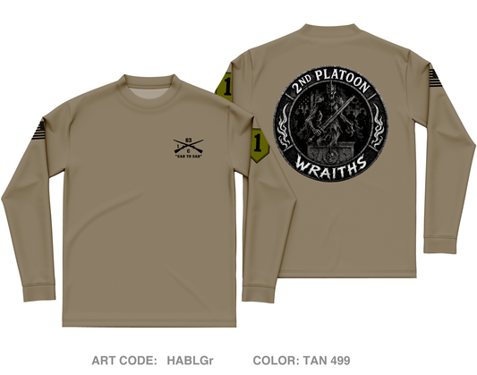 2nd PLT, C co, 1-63 AR BN Core Men's LS Performance Tee - HABLGr