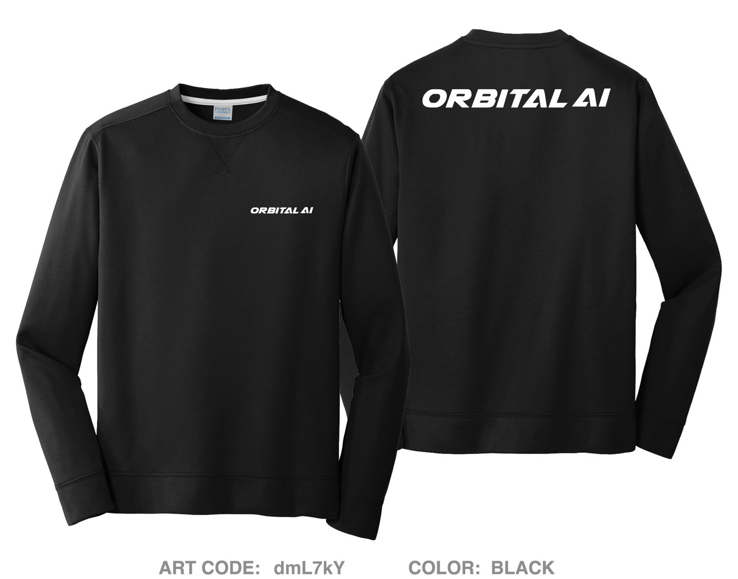 Orbital AI Hi-Tech Performance Crewneck Sweatshirt - dmL7kY