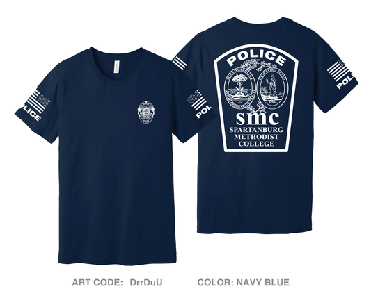 Spartanburg Methodist College Police Comfort Unisex Cotton SS Tee - DrrDuU