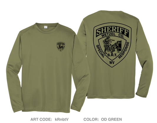 Wetzel County Sheriff SRT Hi-Tech Performance Unisex LS Tee - kRnbtV