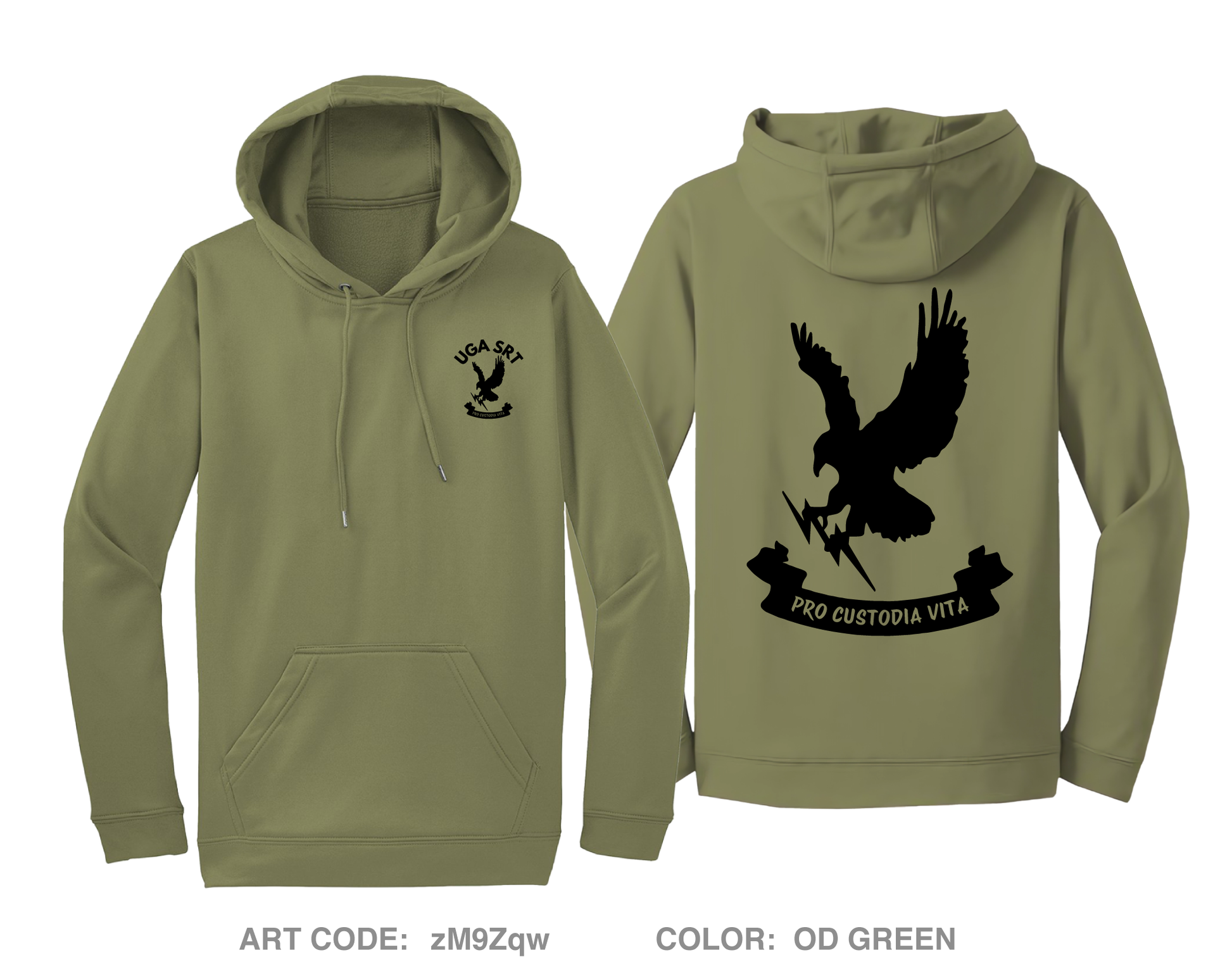 UGA Police Special Response Team Hi-Tech Performance Hoodie - zM9Zqw